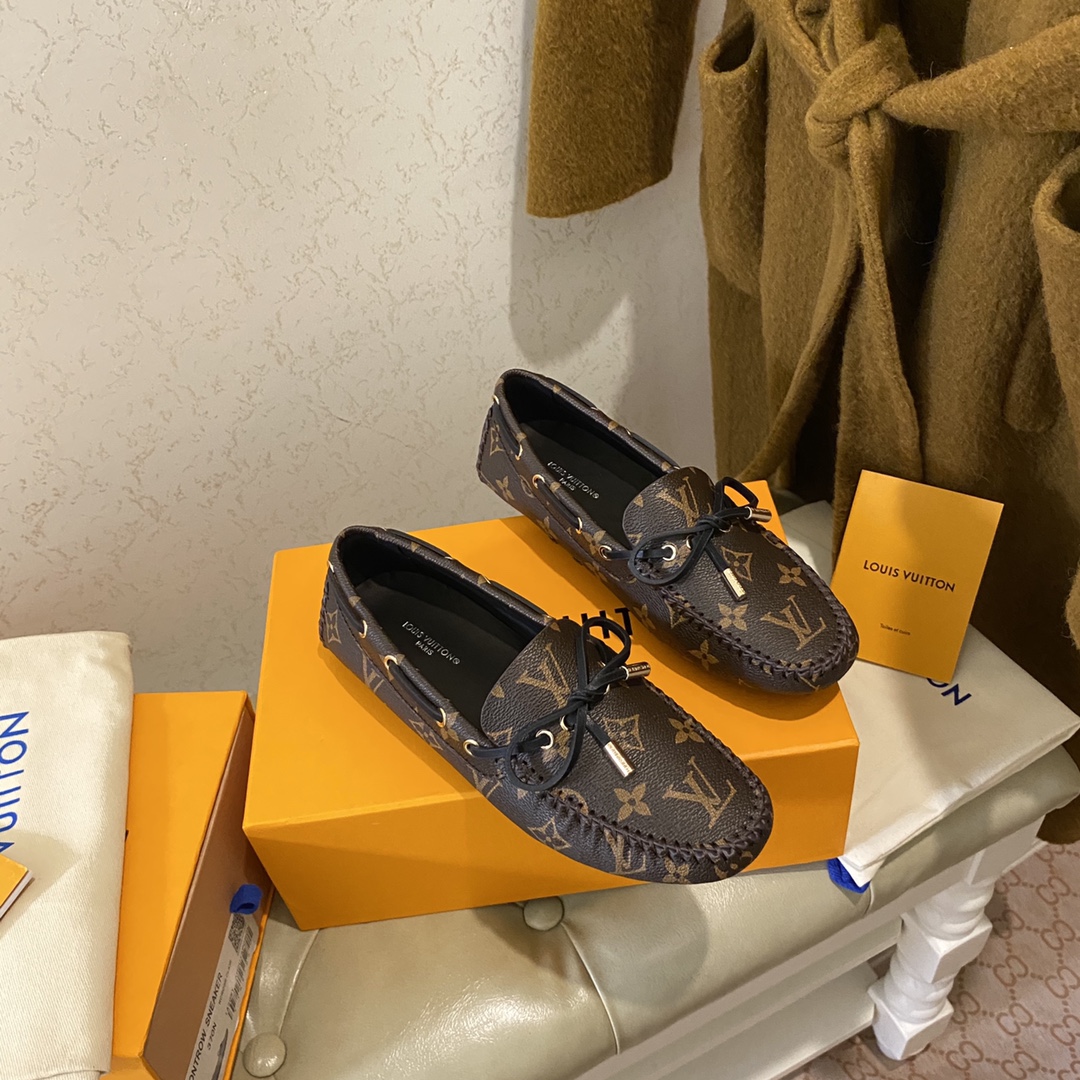 L0vis Vvtt0n Gloria Flat Loafer Brown For Women 1A3QO6
