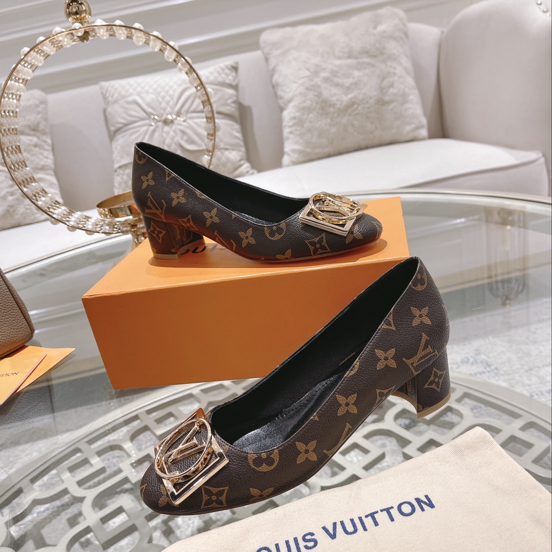 L0vis Vvtt0n Madeleine Pump Brown For Women 4.5cm/1.8in 1A8ND0