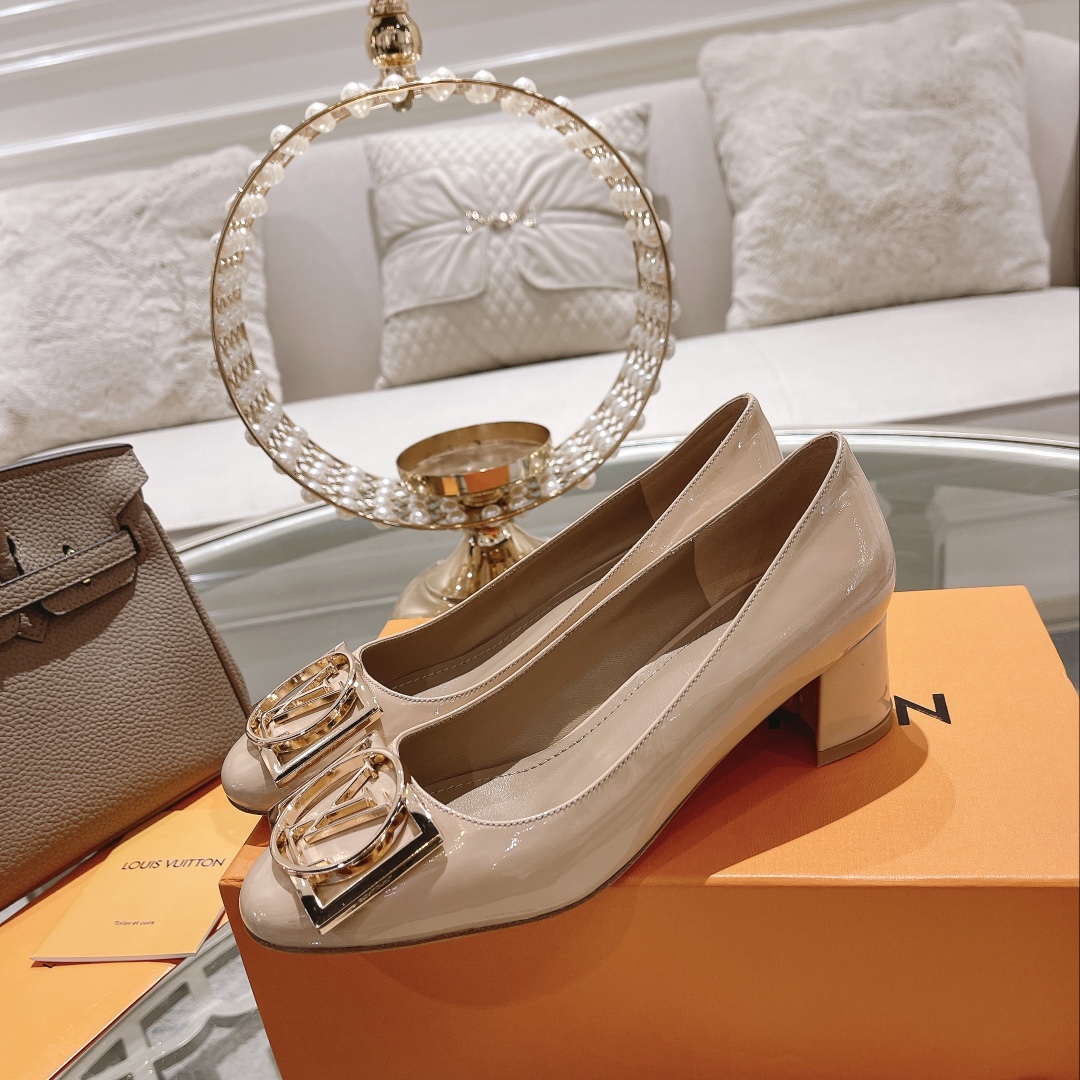 L0vis Vvtt0n Madeleine Pump Beige For Women 4.5cm/1.8in