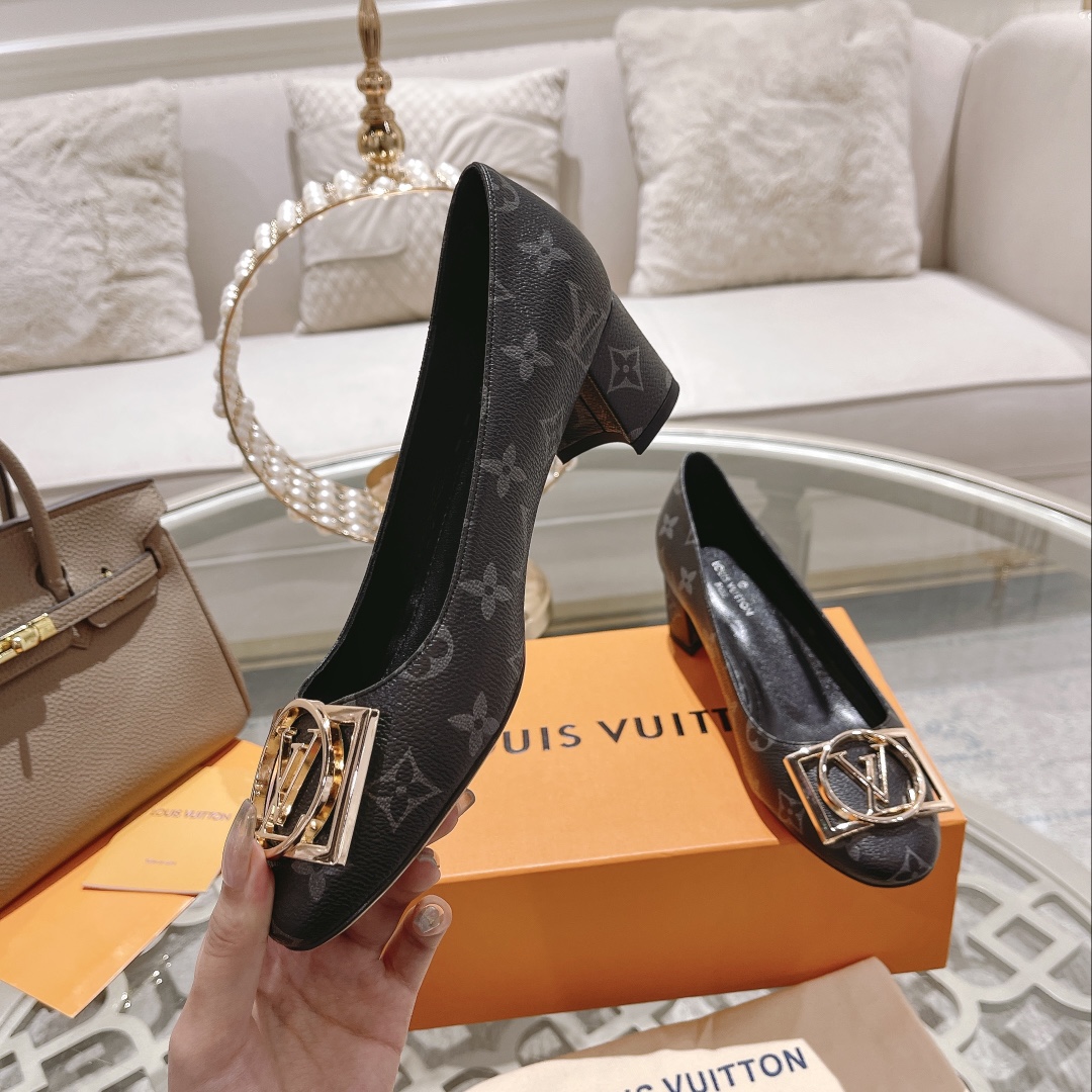 L0vis Vvtt0n Madeleine Pump Black For Women 4.5cm/1.8in