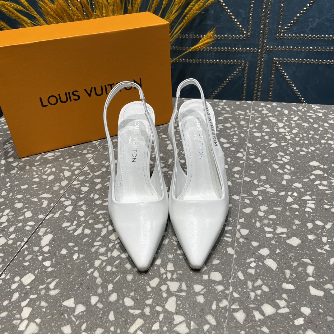 L0vis Vvtt0n Sparkle Slingback Pump White For Women