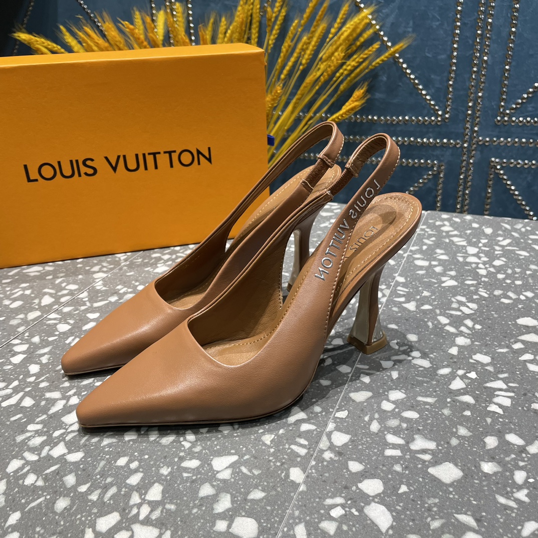 L0vis Vvtt0n Sparkle Slingback Pump Brown For Women