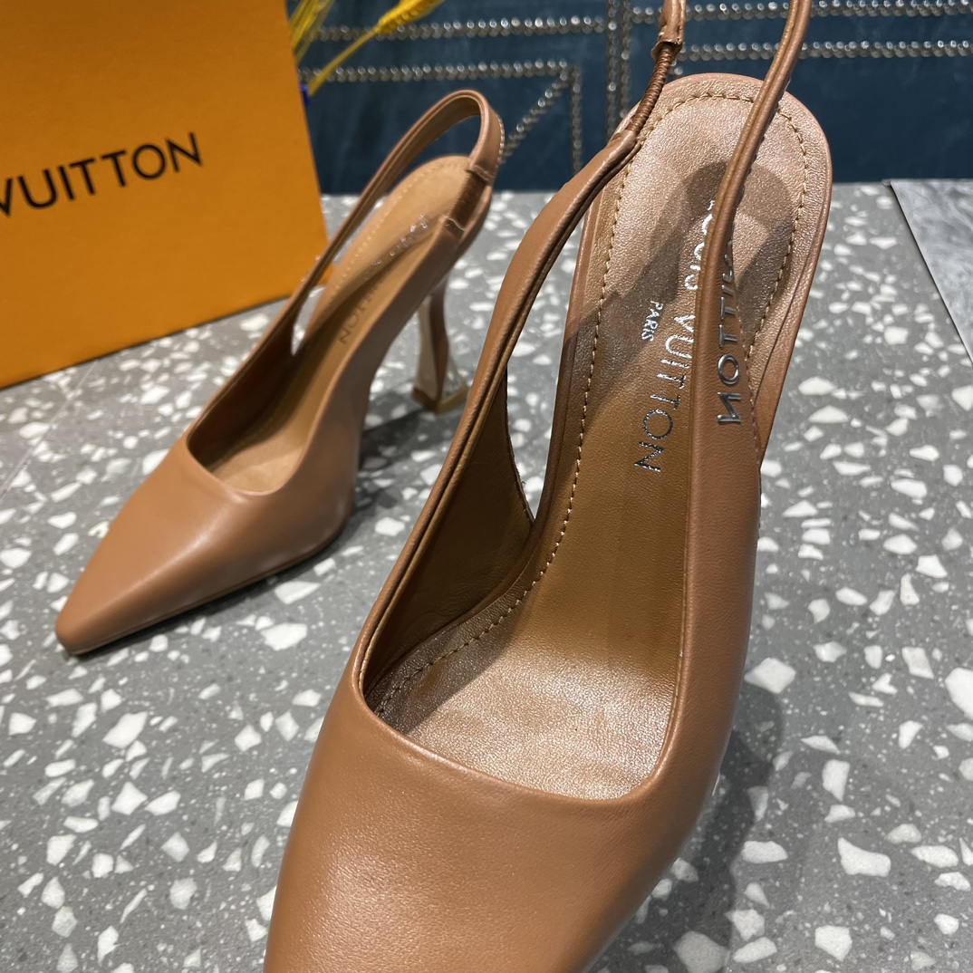 L0vis Vvtt0n Sparkle Slingback Pump Brown For Women
