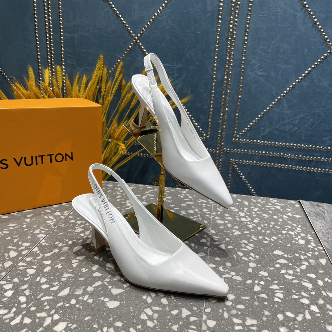 L0vis Vvtt0n Sparkle Slingback Pump White For Women 1AB0NN