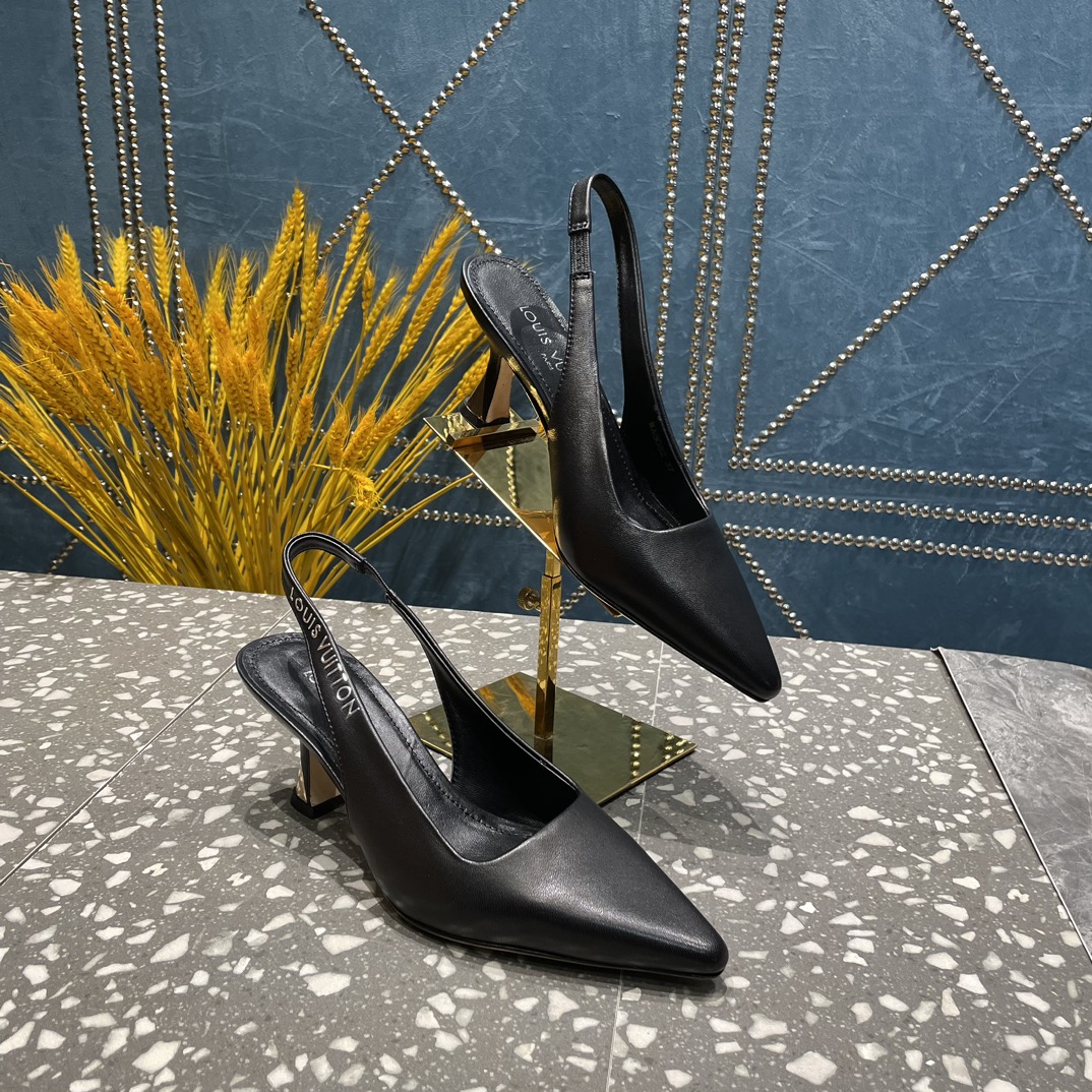 L0vis Vvtt0n Sparkle Slingback Pump Black For Women 1AB0MT