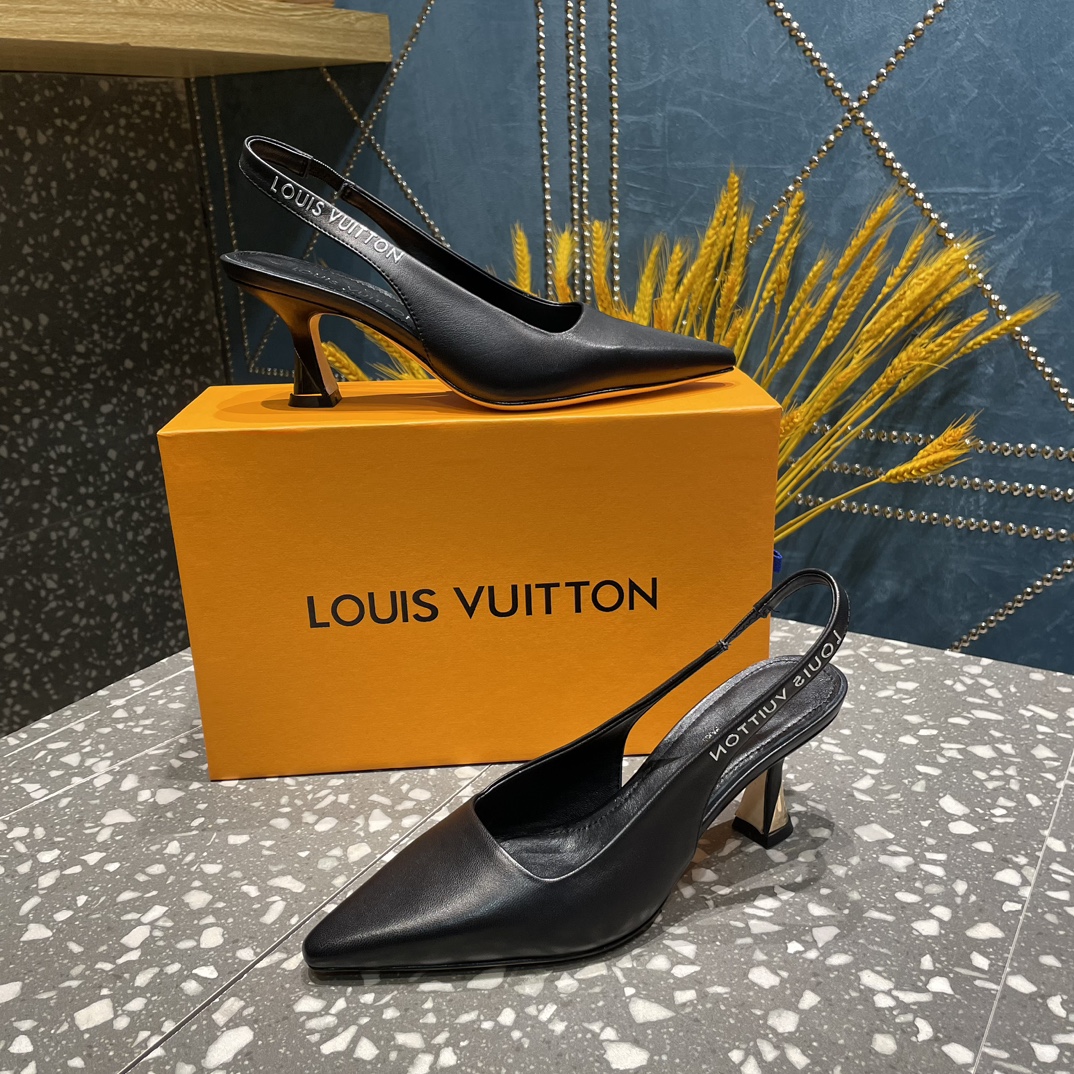 L0vis Vvtt0n Sparkle Slingback Pump Black For Women 1AB0MT