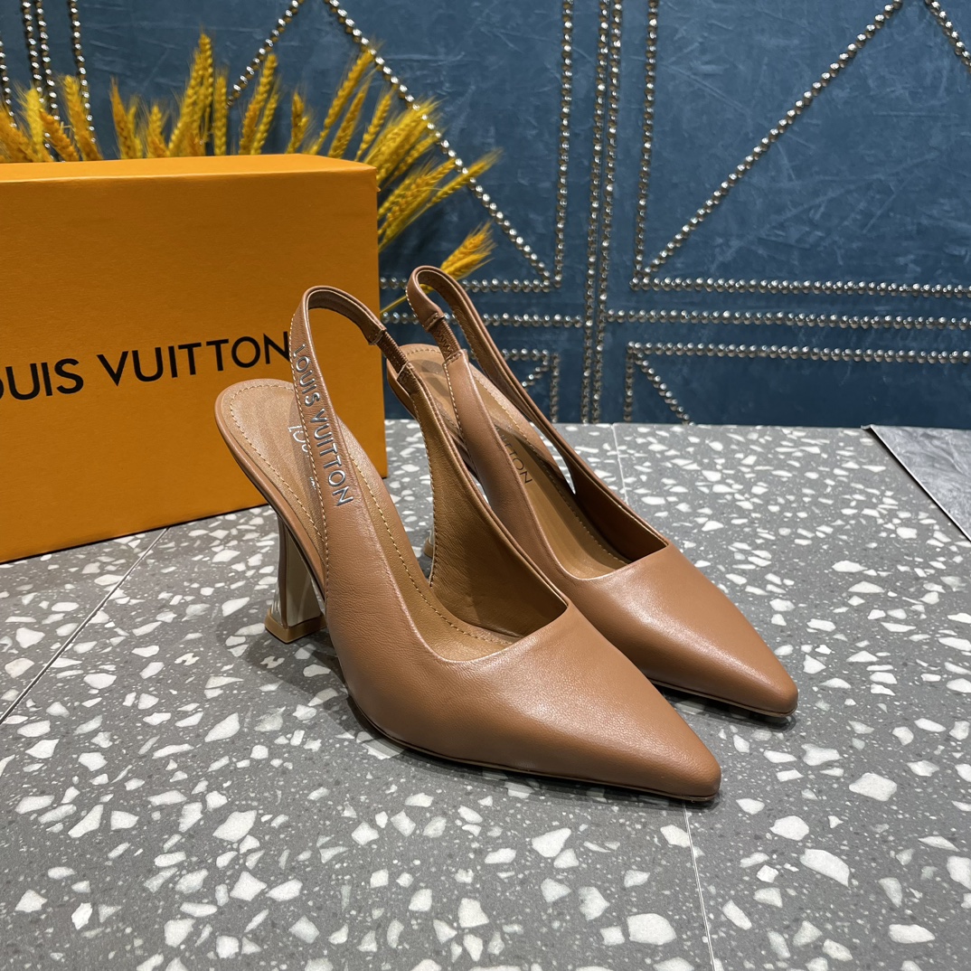 L0vis Vvtt0n Sparkle Slingback Pump Brown For Women