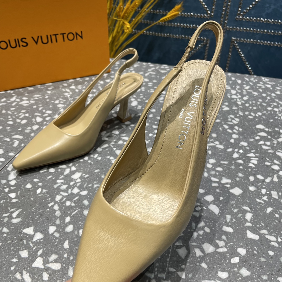 L0vis Vvtt0n Sparkle Slingback Pump Beige For Women 1AB0Q5