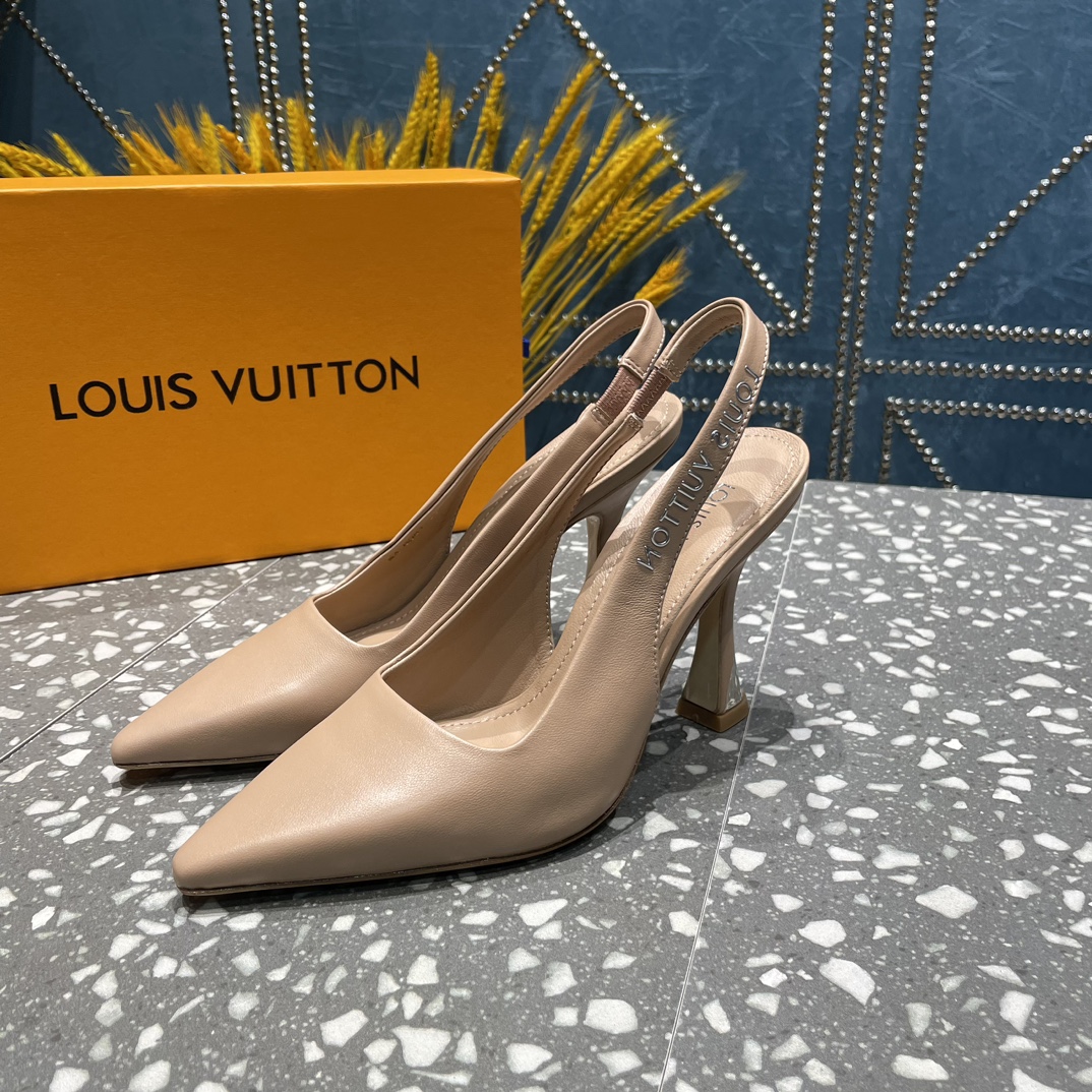 L0vis Vvtt0n Sparkle Slingback Pump Beige For Women 1AB1GQ