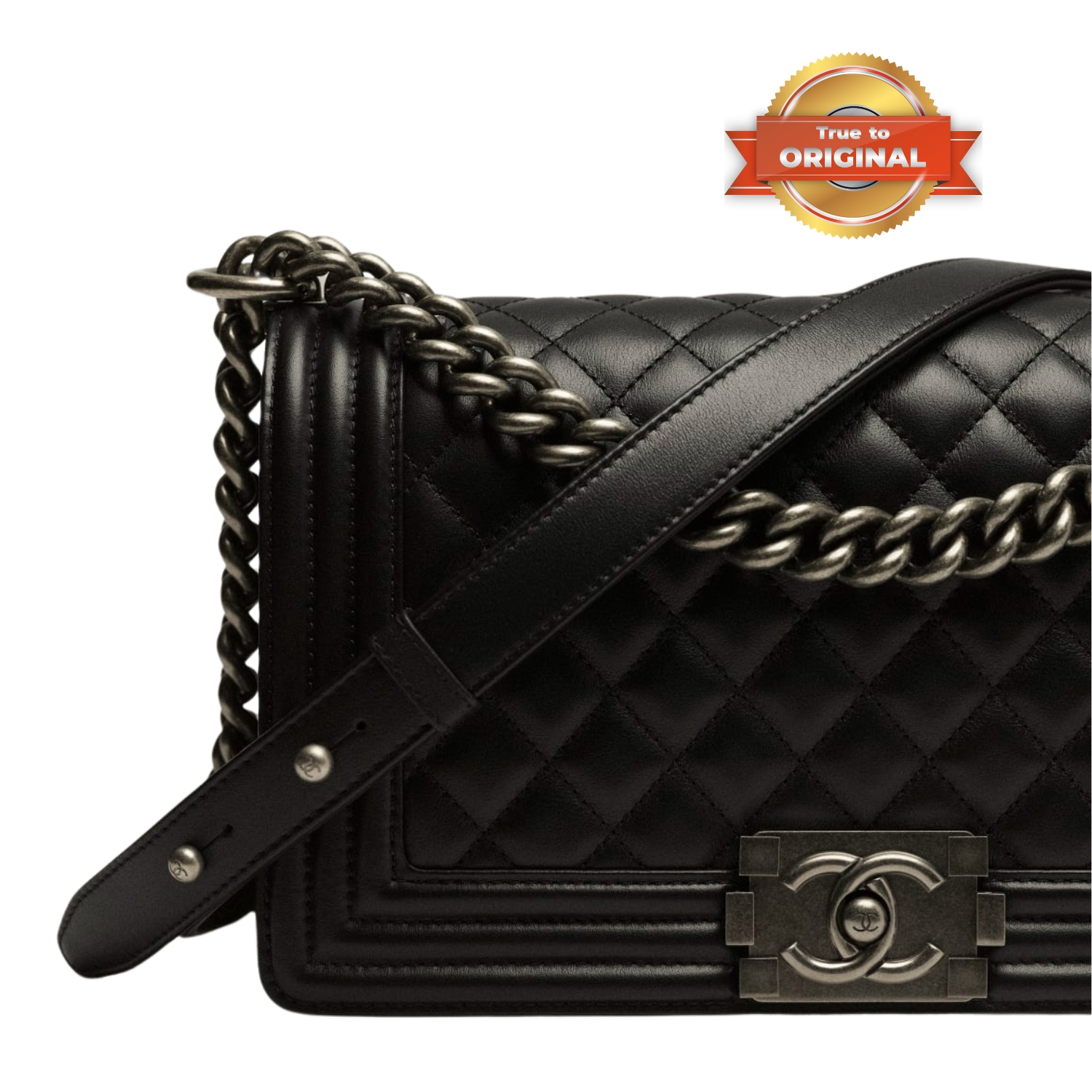 [True-to-ORIGINAL] Ch**el Classic Boy Handbag Black For Women 9.8in/25cm A67086 Y09953 94305