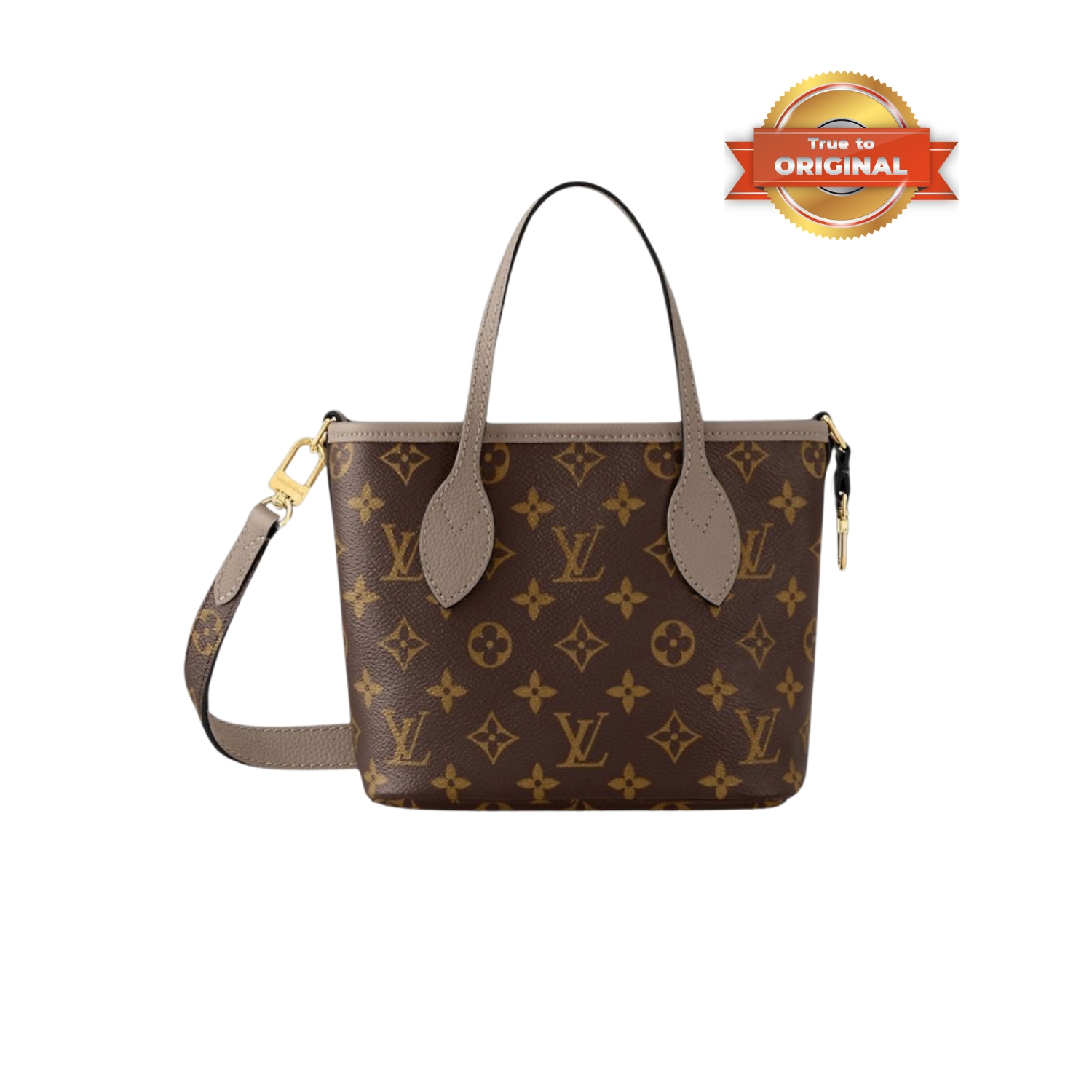 [True-to-ORIGINAL] L0vis Vvtt0n Neverfull Bandoulière Inside Out BB Dark Fango For Women 24cm/9.4in M12109
