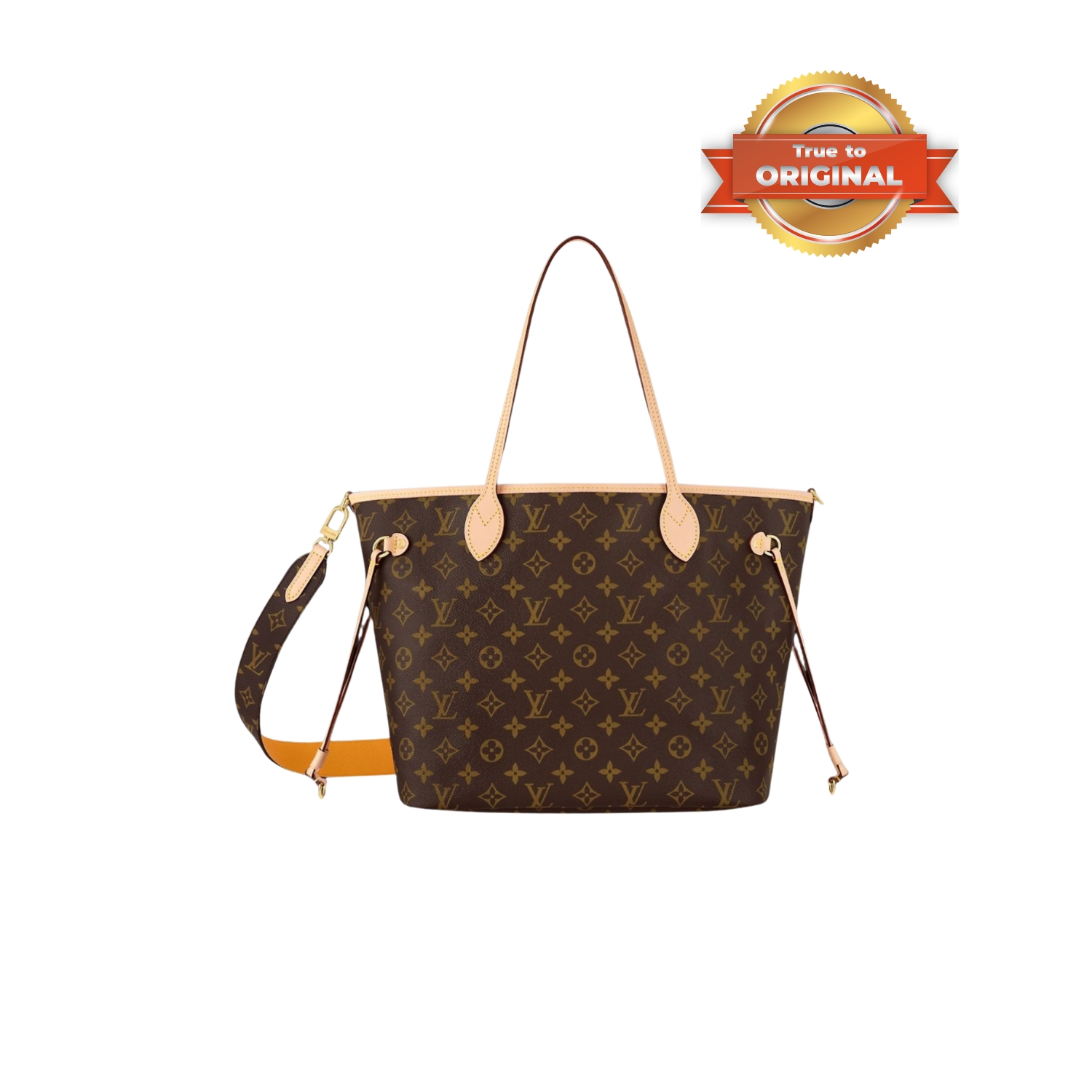 [True-to-ORIGINAL] L0vis Vvtt0n Neverfull Bandoulière Inside Out MM Jaune For Women 31cm/12.2in M11947