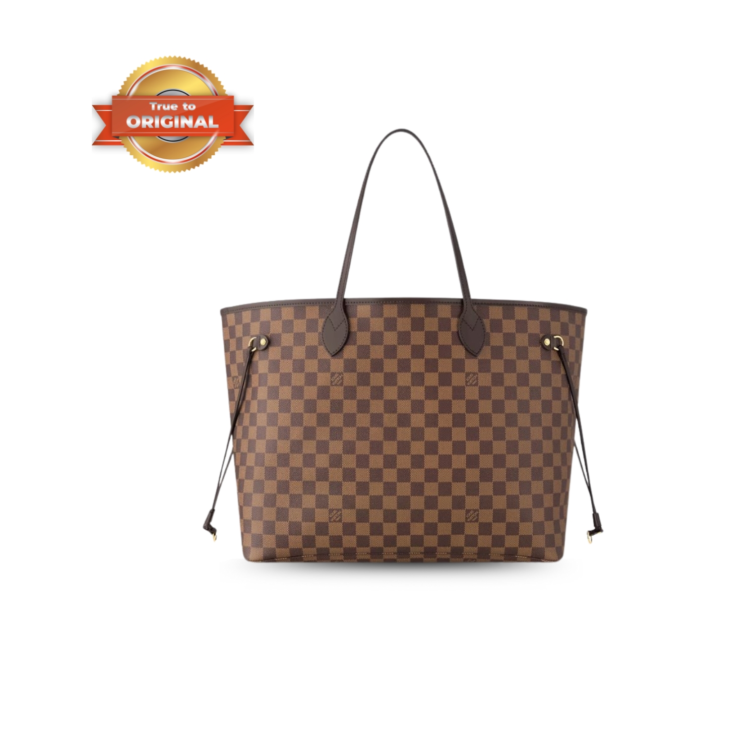 [True-to-ORIGINAL] L0vis Vvtt0n Neverfull GM Tote Bag Damier Canvas Brown For Women 39cm/15.4in N40597