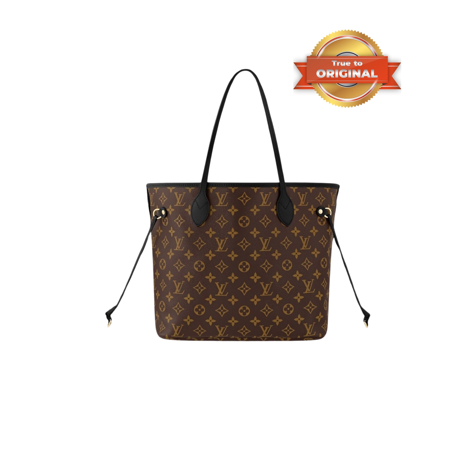 [True-to-ORIGINAL] L0vis Vvtt0n Neverfull Inside Out MM Black For Women 31cm/12.2in – M11946