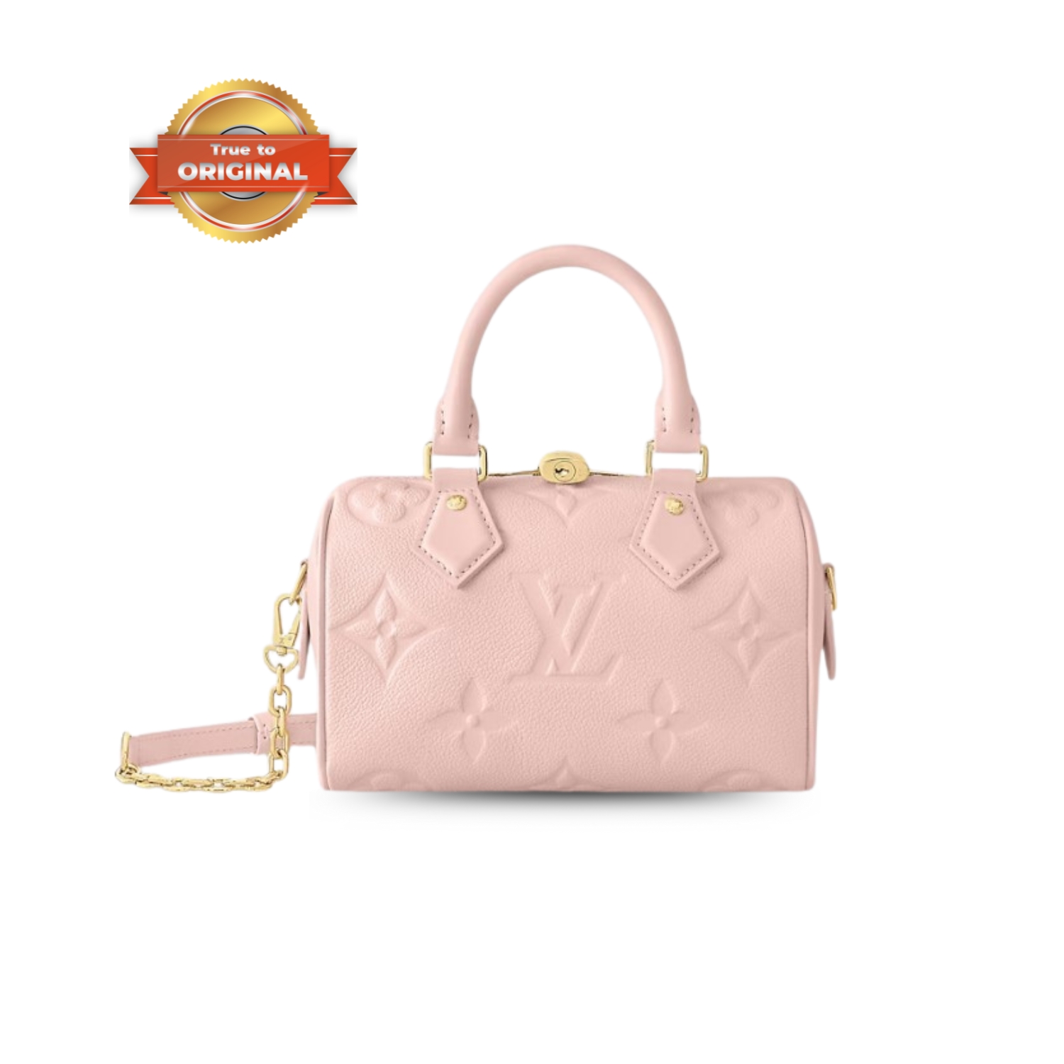 [True-to-ORIGINAL] L0vis Vvtt0n Speedy Bandoulière 20 Monogram Empreinte Opal Pink For Women 20.5cm/8.1in M47136