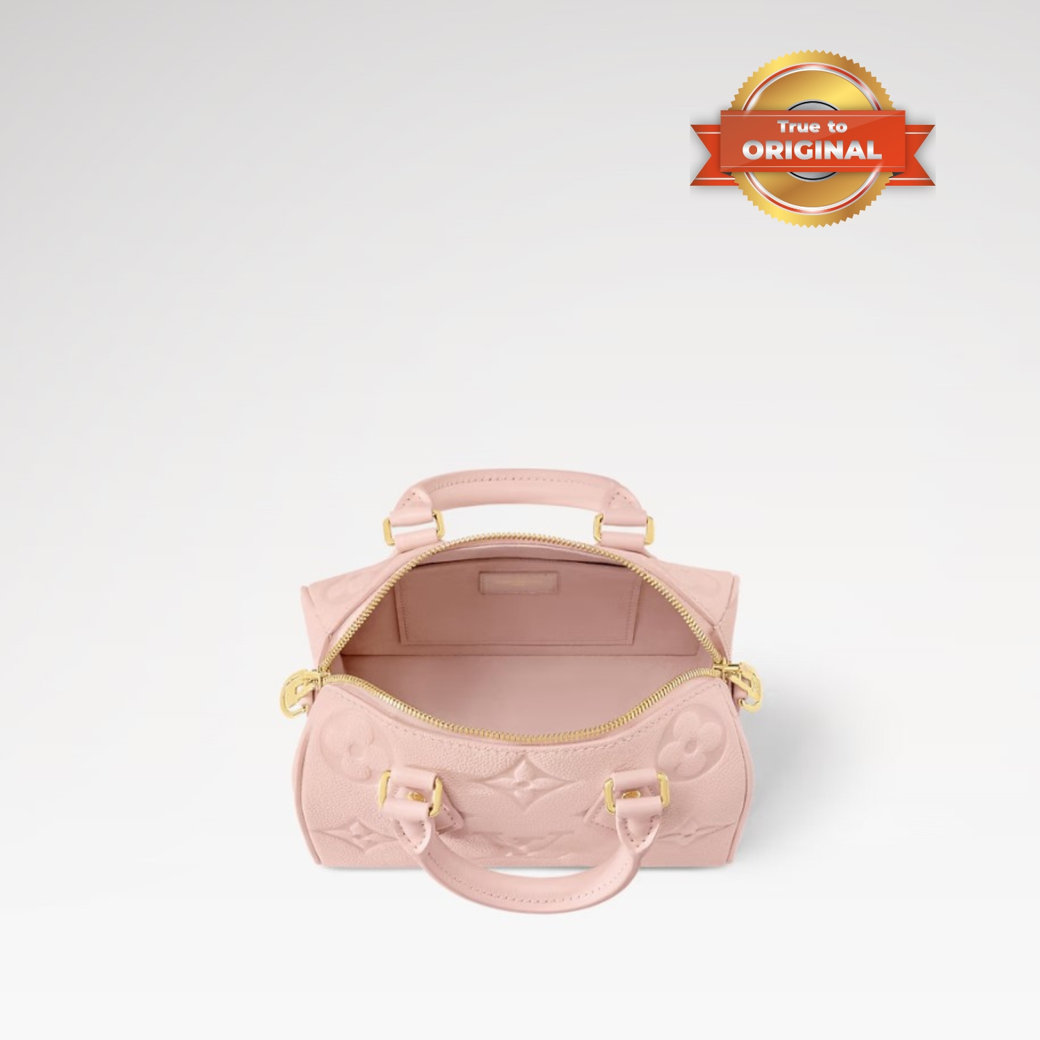 [True-to-ORIGINAL] L0vis Vvtt0n Speedy Bandoulière 20 Monogram Empreinte Opal Pink For Women 20.5cm/8.1in M47136
