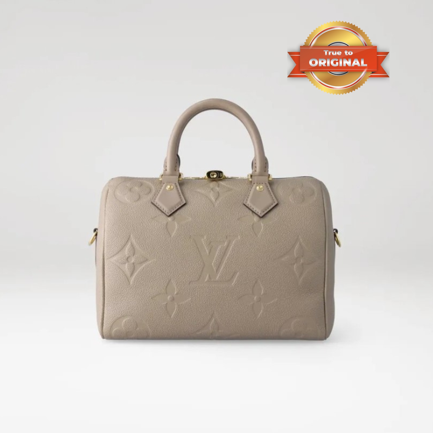 [True-to-ORIGINAL] L0vis Vvtt0n Speedy Bandoulière 25 Monogram Empreinte Tourterelle For Women 25cm/9.8in M59273
