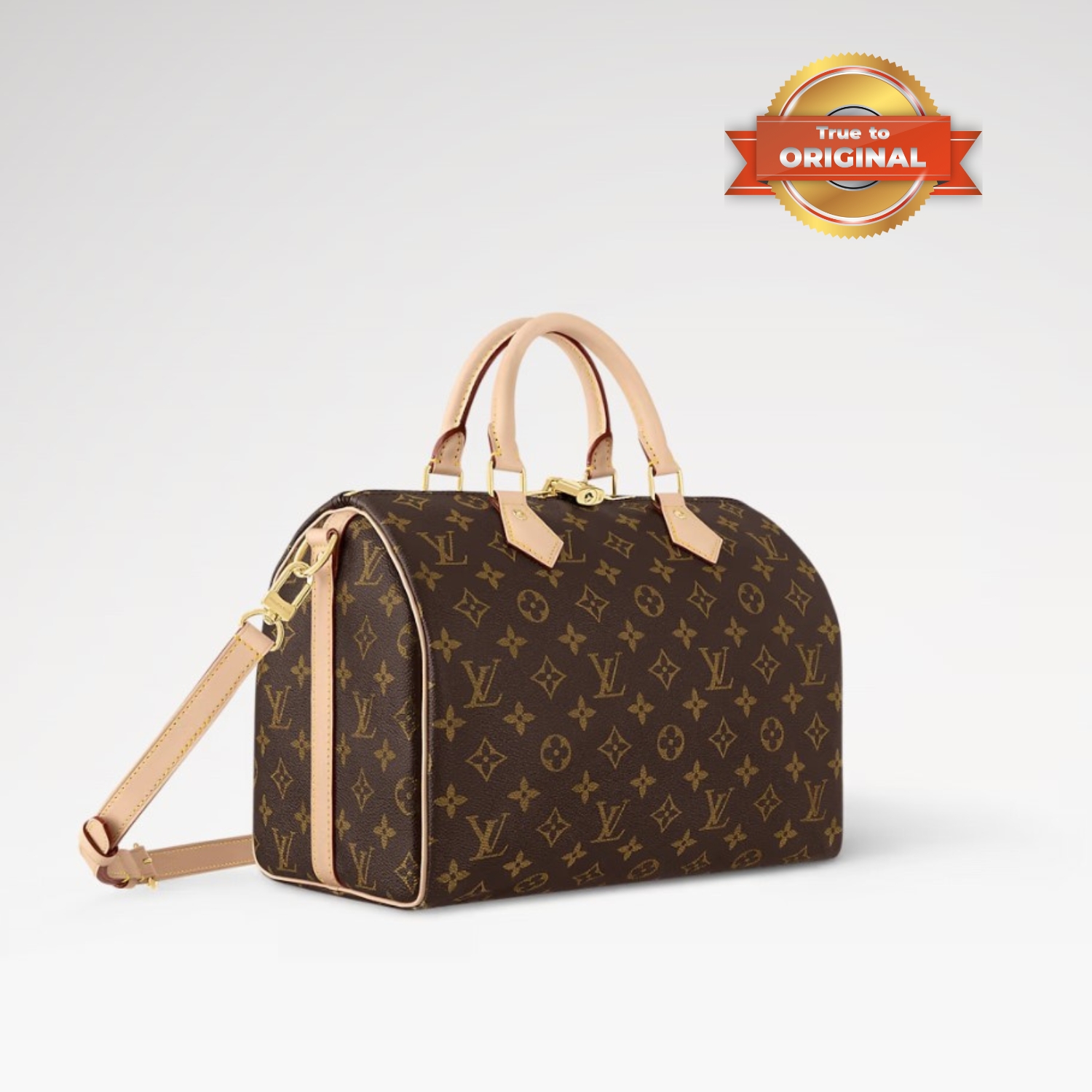 [True-to-ORIGINAL] L0vis Vvtt0n Speedy Bandoulière 30 Monogram Canvas Brown For Women 30cm/11.8in M46980