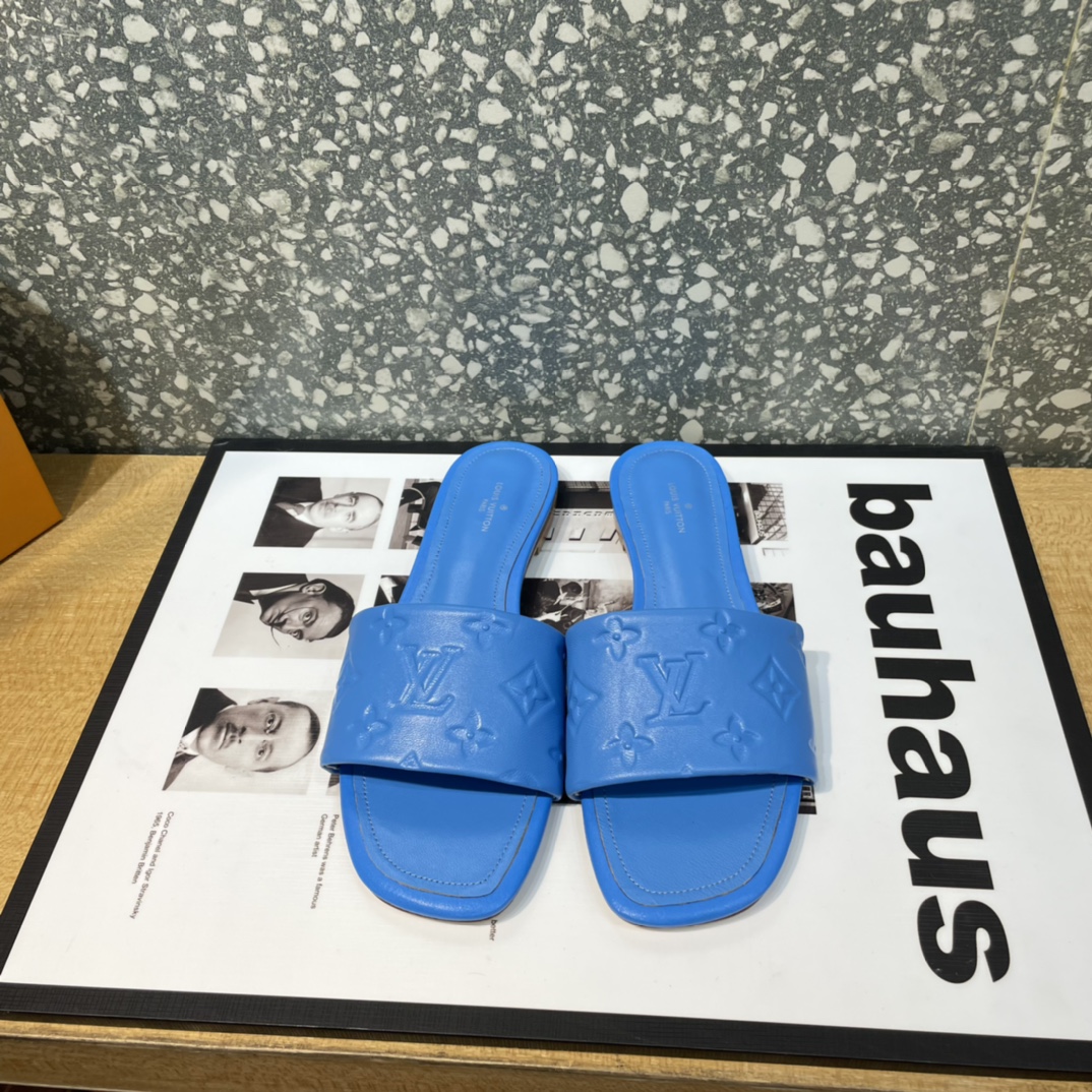 L0vis Vvtt0n Women’s Revival Flat Mule Blue For Women LV 1A9P6H