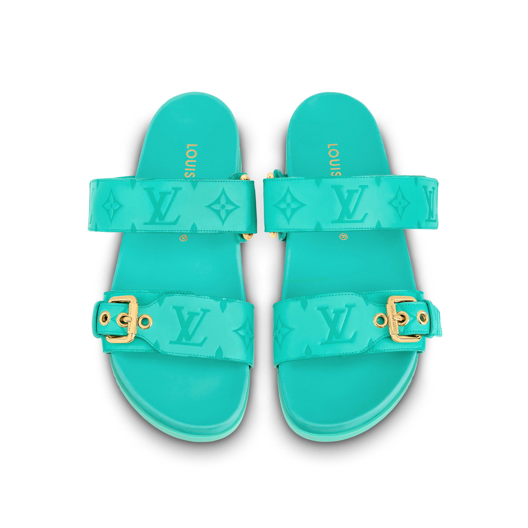 Bom Dia Flat Comfort Mule Blue For Women-1AB38Z