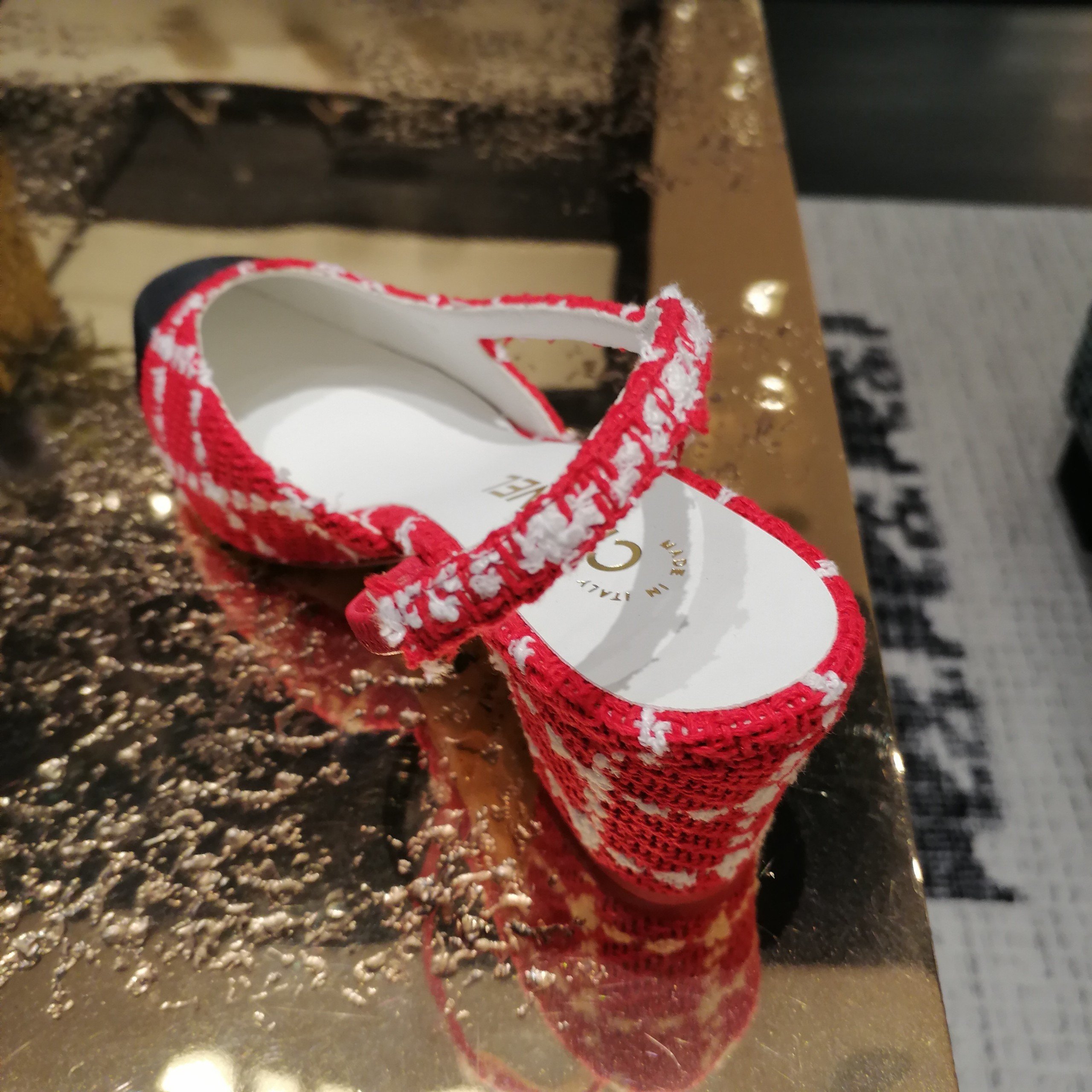 Ch**el Slingbacks Red For Women – G31318 Y56350 K5354