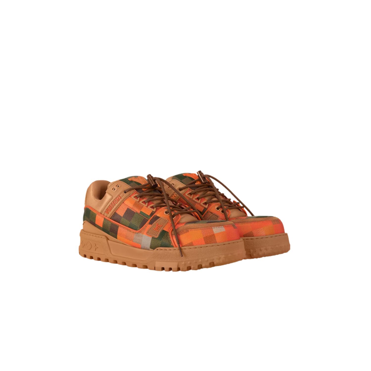 L0vis Vvtt0n LV Trainer Maxi Sneaker Orange For Men 1AD7SI