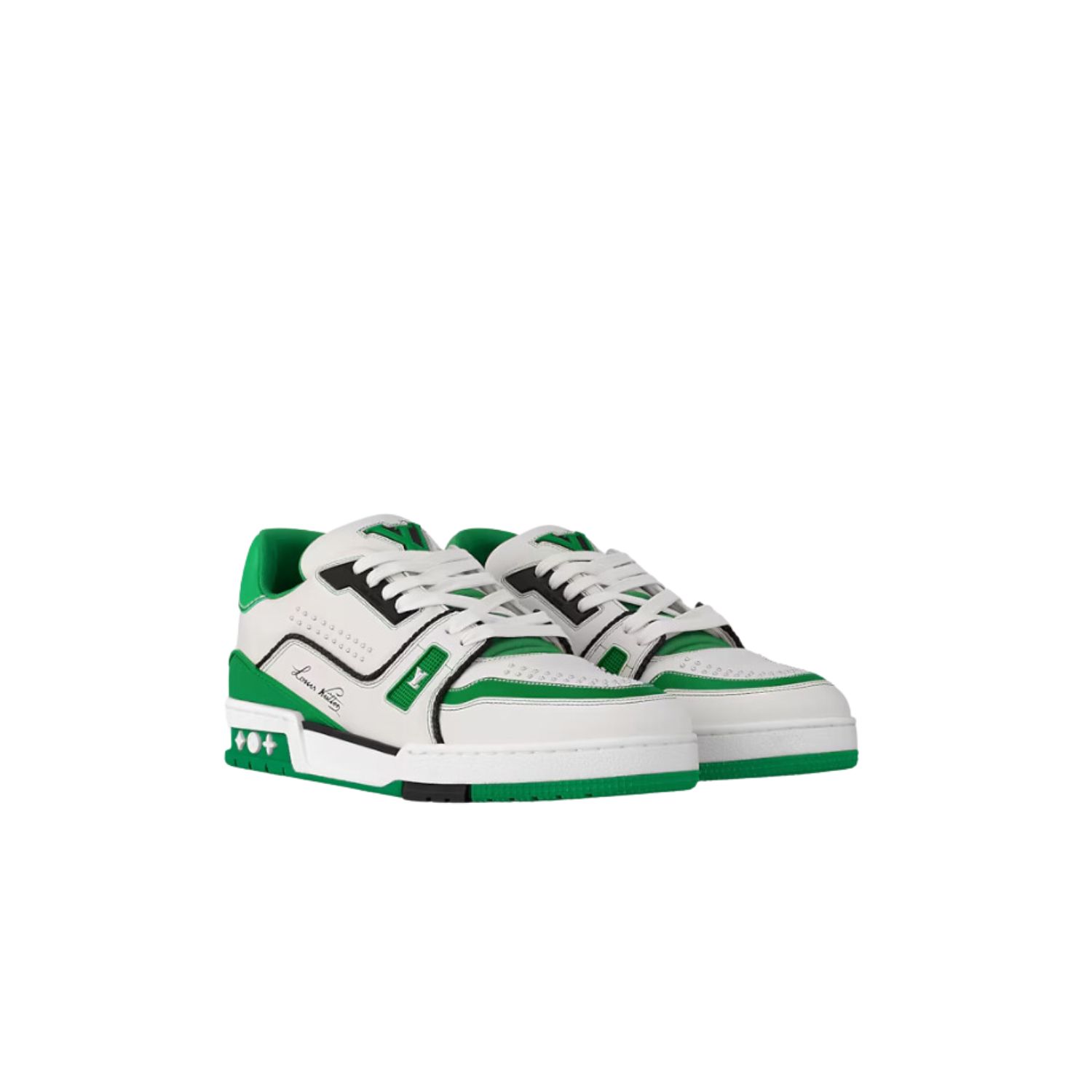 L0vis Vvtt0n LV Trainer Sneaker Green For Men 1AD7KO