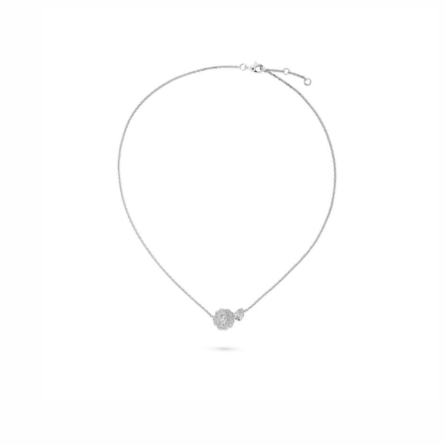 Ch**el Camélia Précieux Necklace White Gold For Women J11362