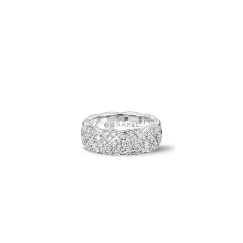 Ch**el Coco Crush Ring White Gold For Women Small Version For Women J12093