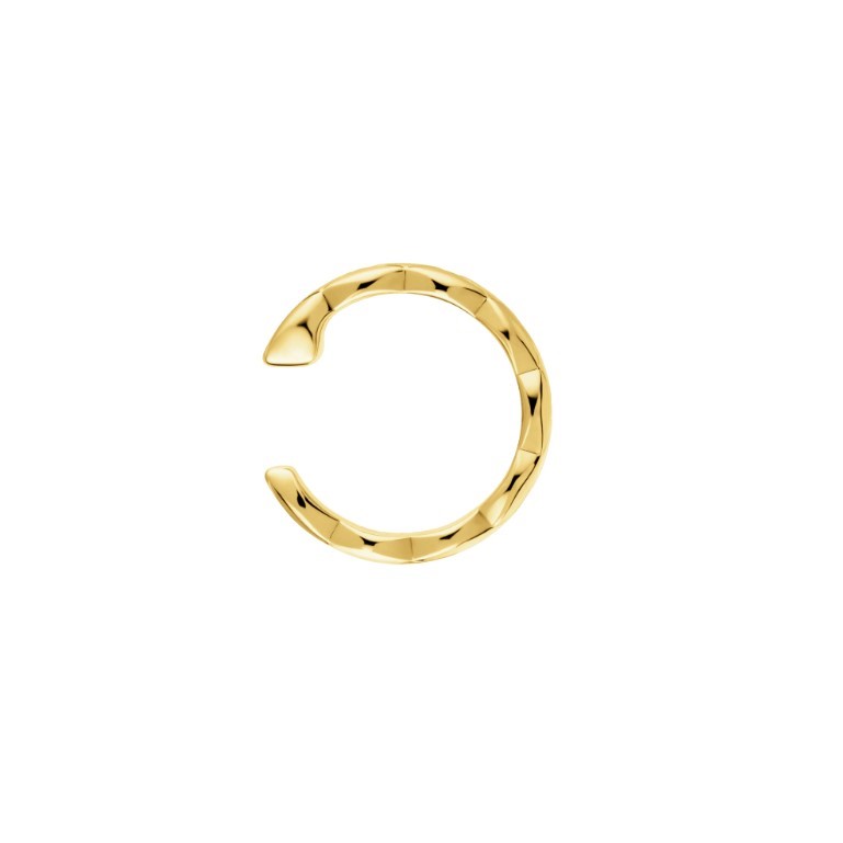 Ch**el Coco Crush Single Earring Yellow Gold For Women J12156
