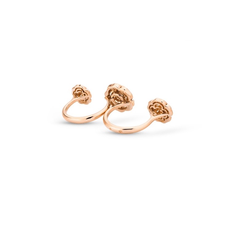 Ch**el Extrait De Camélia Transformable Ring Rose Gold For Women J11859