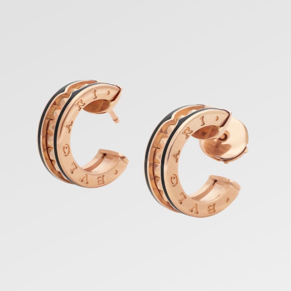 Bv1g*ai B.zero1 Earrings Rose Gold For Women 357567