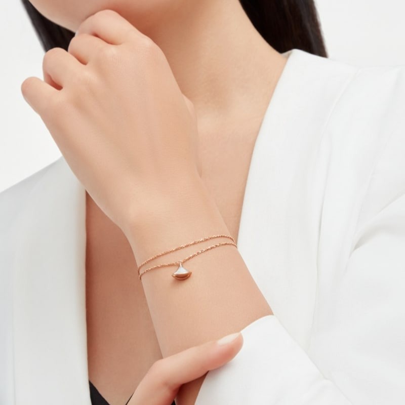 Bv1g*ai Divas’ Dream Bracelet Rose Gold For Women 358424