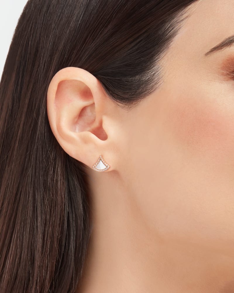 Bv1g*ai Divas’ Dream Earrings Rose Gold For Women 358899