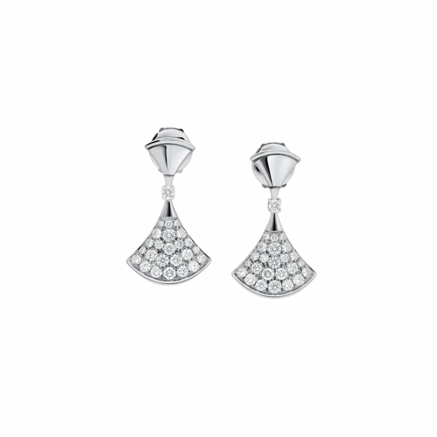 Bv1g*ai Divas’ Dream Earrings White Gold For Women 351100