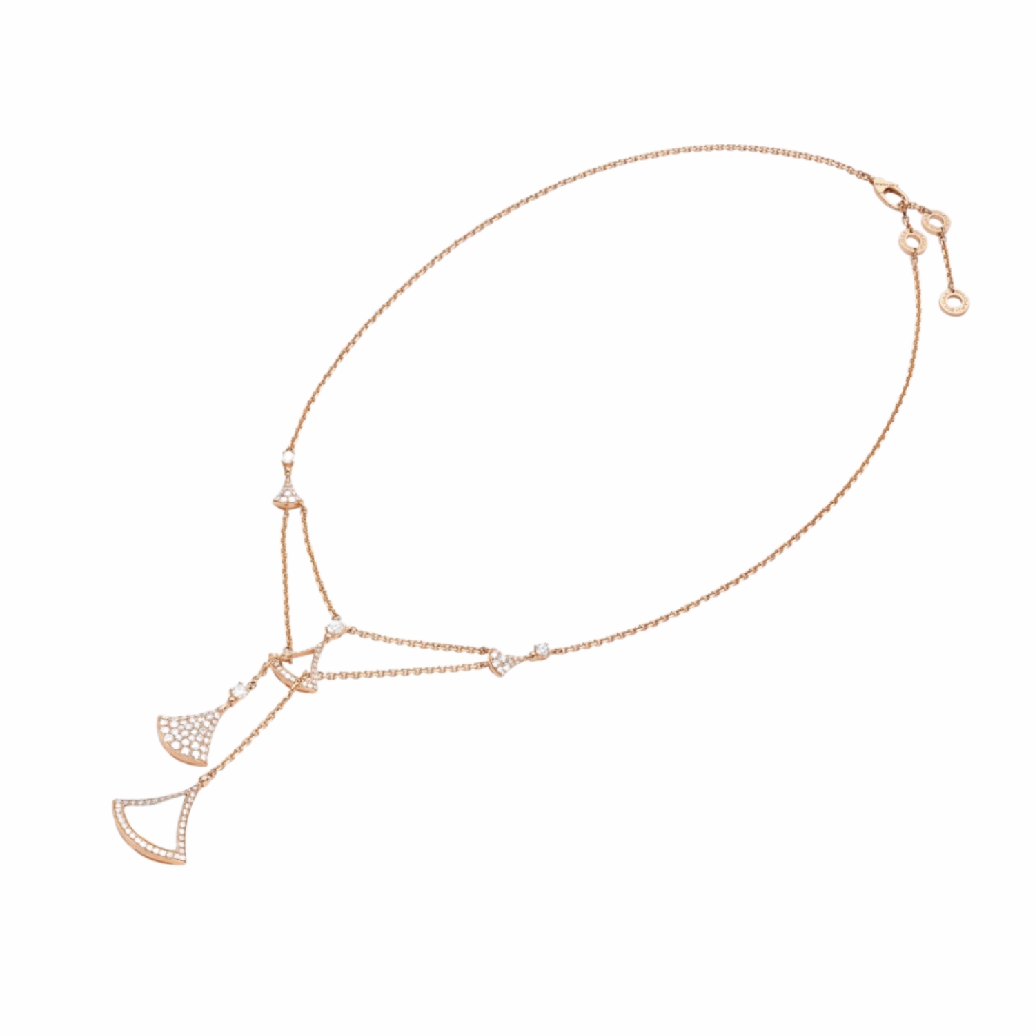 Bv1g*ai Divas’ Dream Necklace Rose Gold For Women 358682