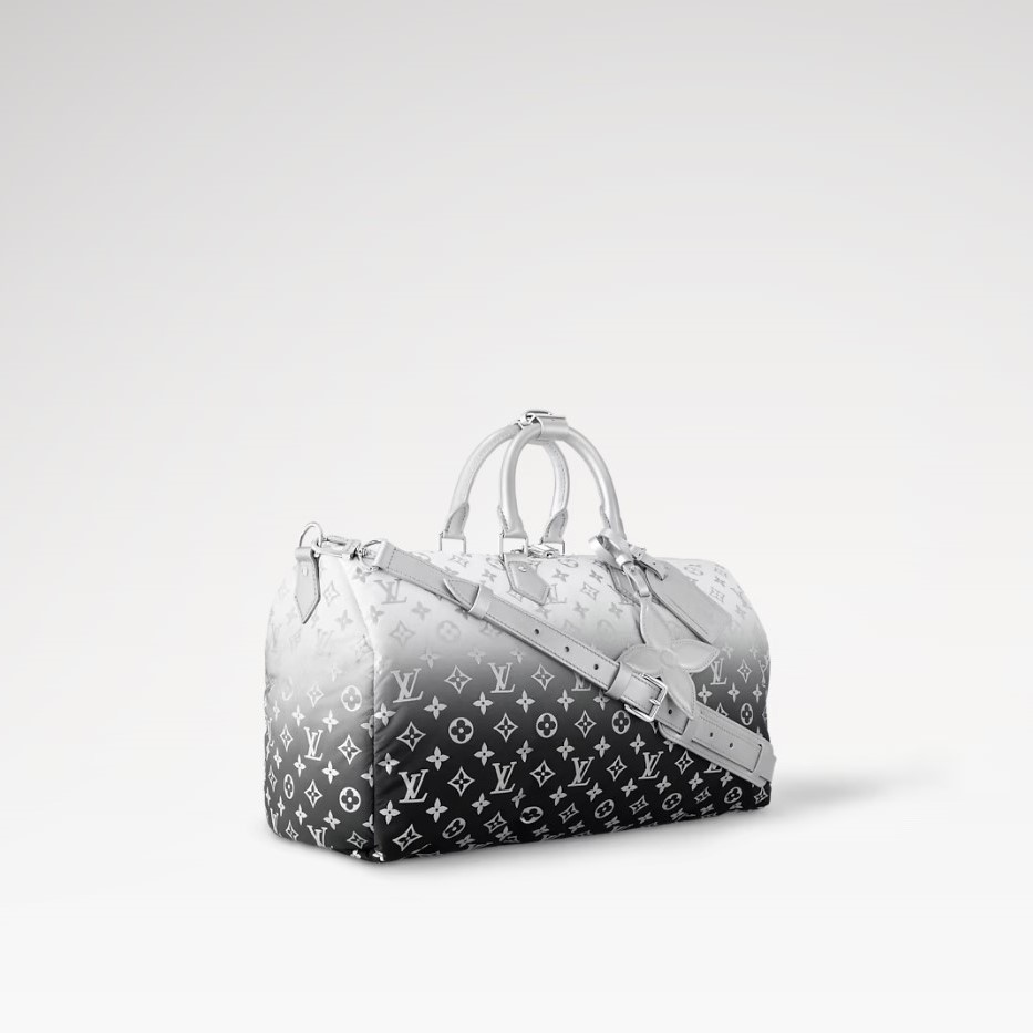 L0vis Vvtt0n Keepall Bandoulière 45 Frost Gradient Silver 17.7in/45cm M12067