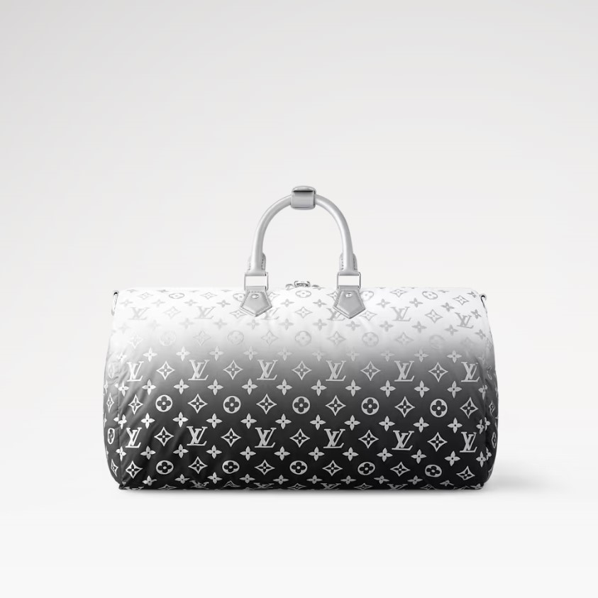 L0vis Vvtt0n Keepall Bandoulière 45 Frost Gradient Silver 17.7in/45cm M12067