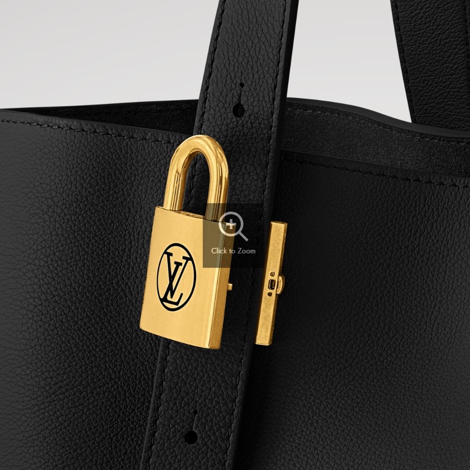 L0vis Vvtt0n Low Key Cabas MM Bag Black For Women 18.5in/47cm M25341