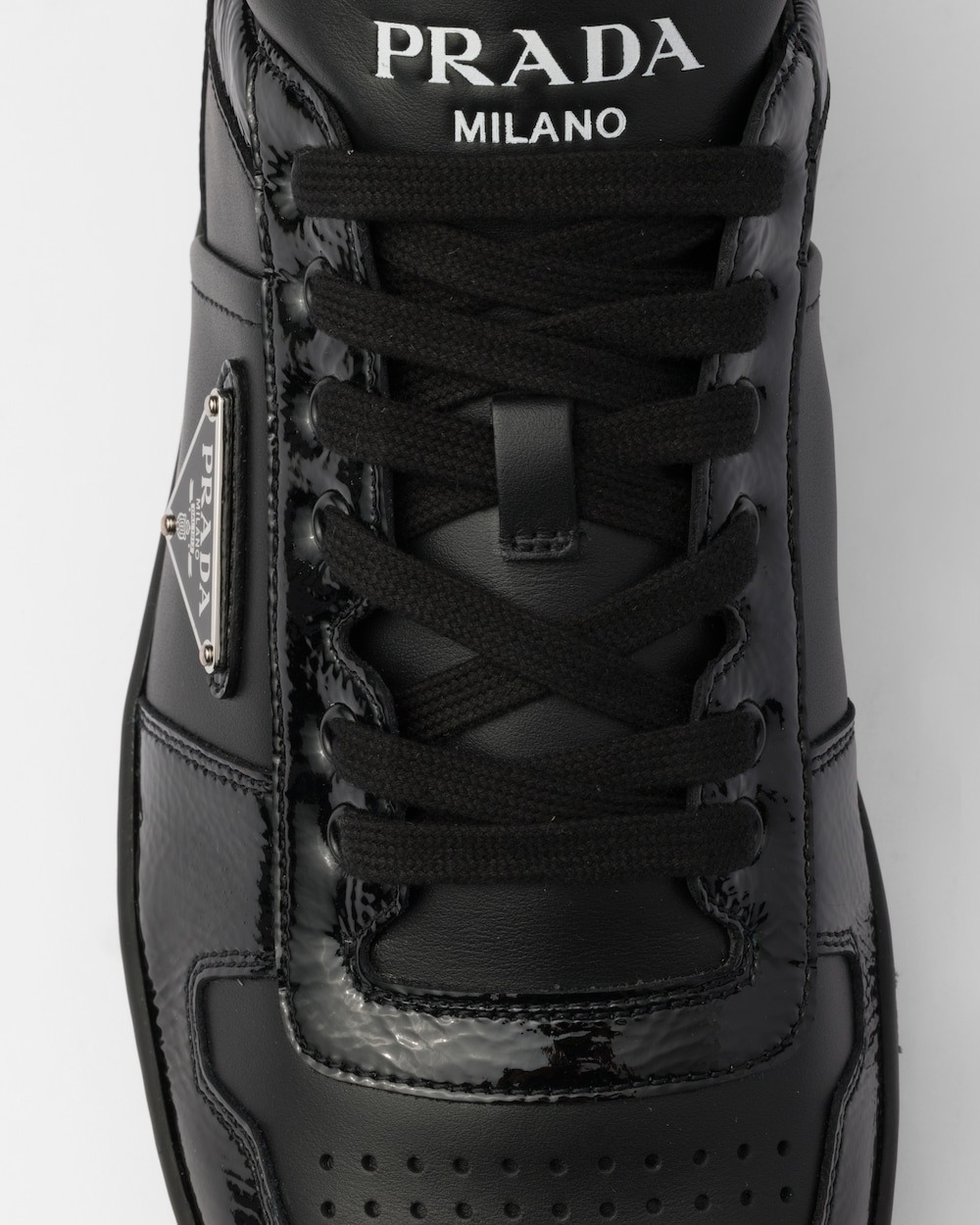Pra*a Downtown Leather Sneakers Black For Men 2EE364_3LQB_F0002_F_D001