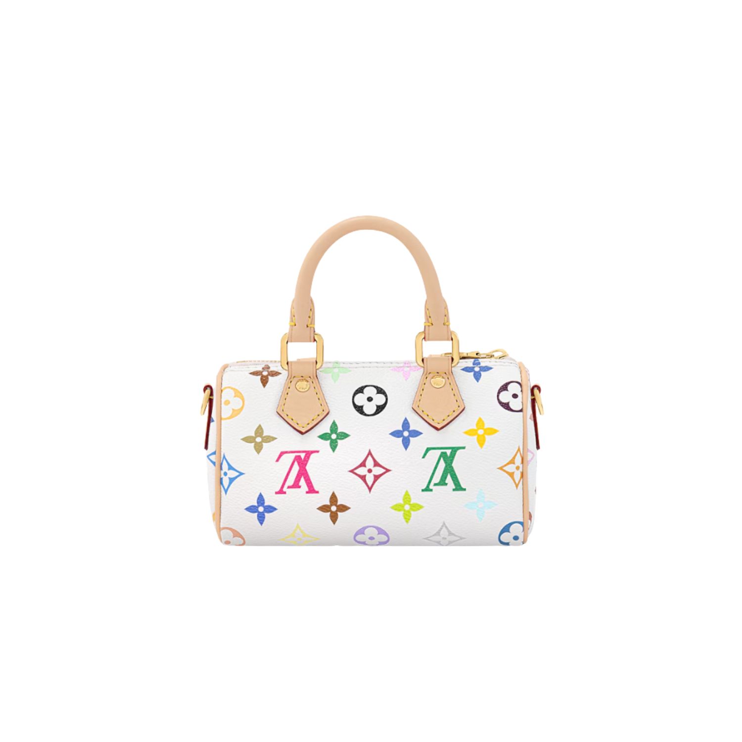 L0vis Vvtt0n LV x TM Nano Speedy Multicolore Blanc Bag For Women 16cm/6.3in – M13391