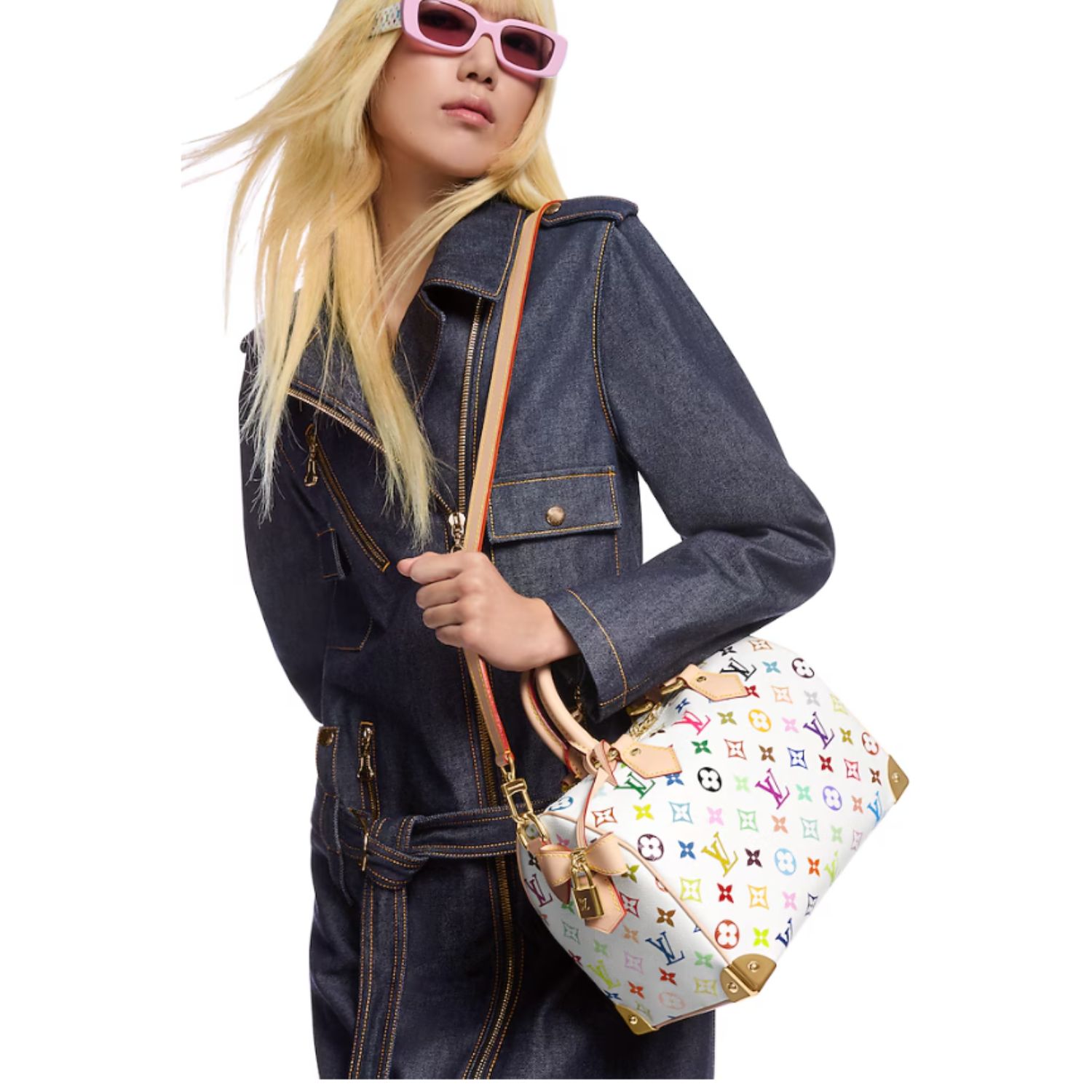 L0vis Vvtt0n  LV x TM Speedy Bandoulière 25 Multicolored Bag For Women 25cm/9.8in – M13085