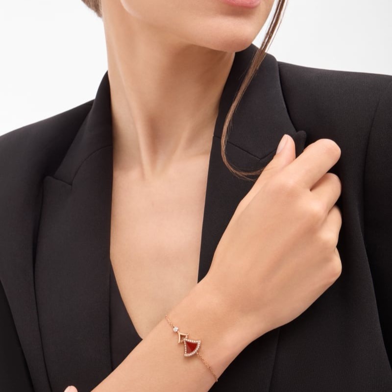 Bv1g*ai Divas’ Dream Bracelet Rose Gold For Women 360074