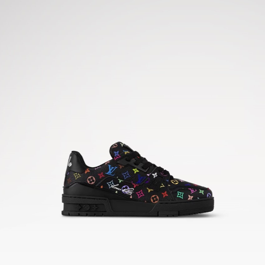 L0vis Vvtt0n LV x TM LV Trainer Sneaker Black For Women 1AGZE3