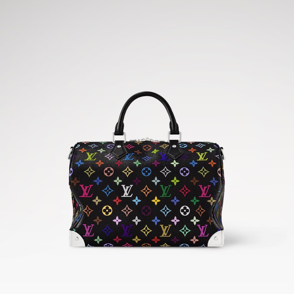L0vis Vvtt0n LV x TM Speedy Soft 30 Bag Multicolore Noir For Women 11.8in/30cm M13257