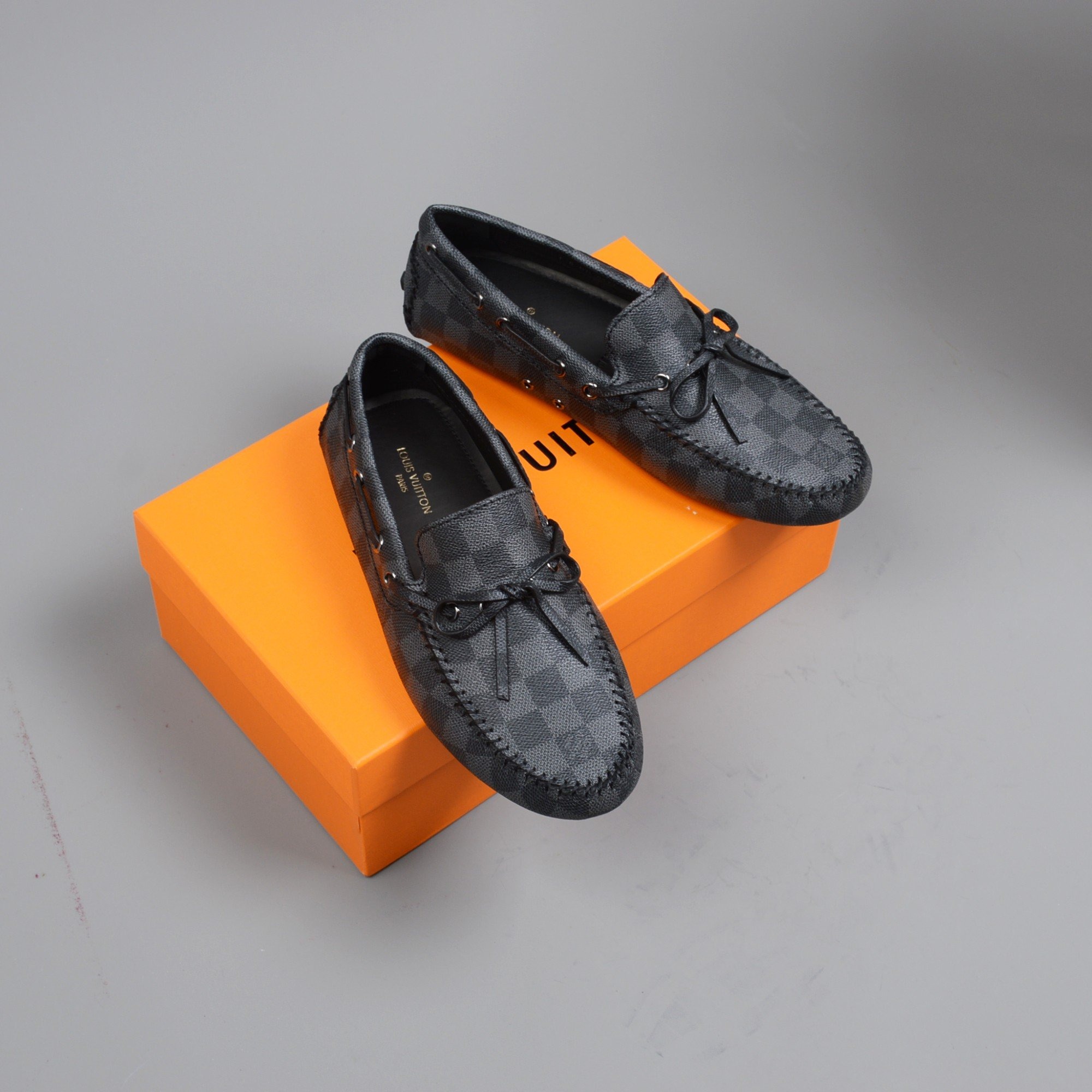 L0vis Vvtt0n Driver Moccasin Black Virgil Abloh For Men LV