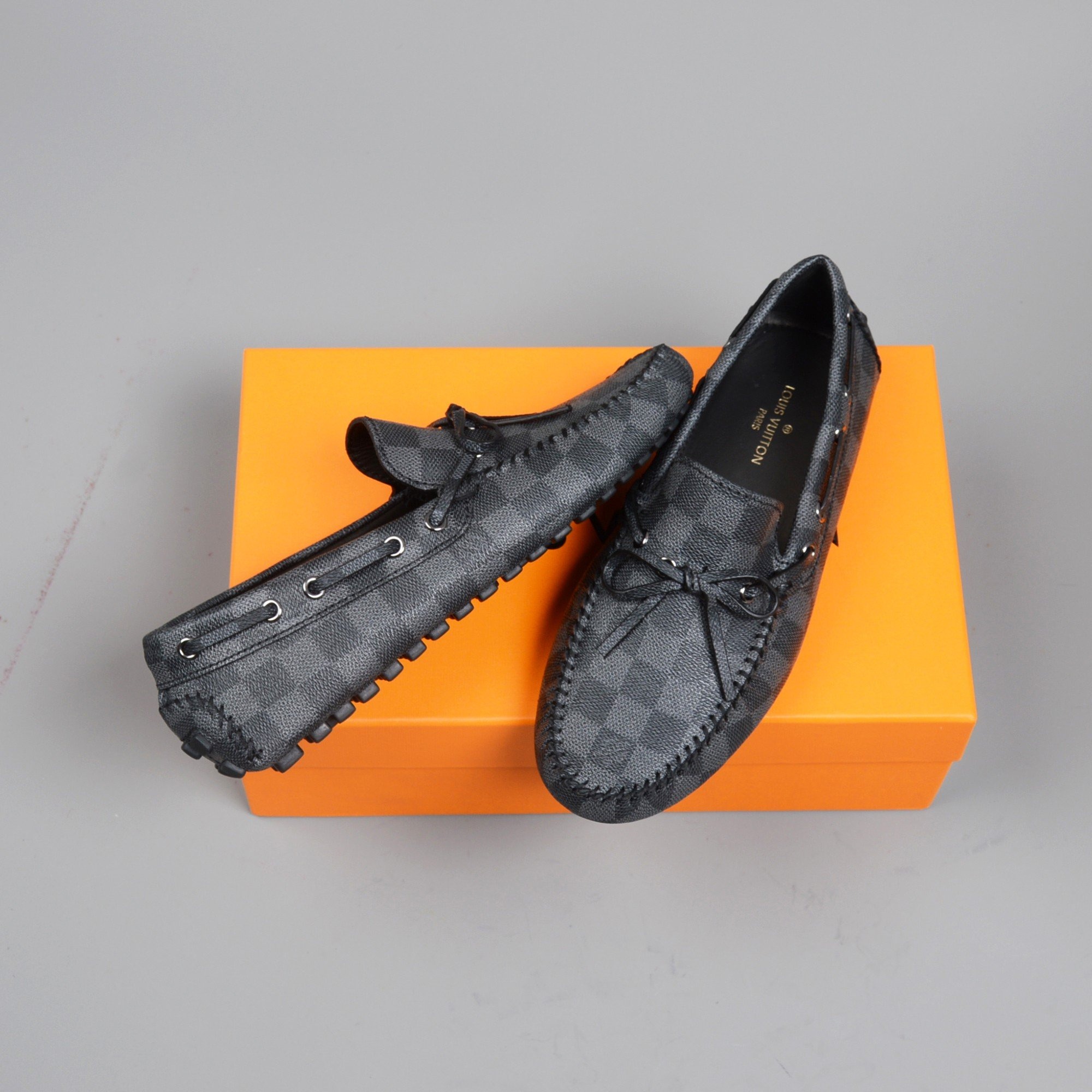 L0vis Vvtt0n Driver Moccasin Black Virgil Abloh For Men LV
