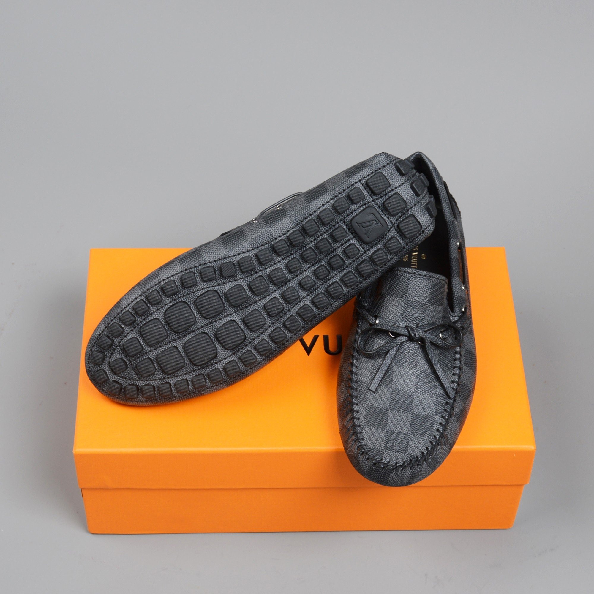 L0vis Vvtt0n Driver Moccasin Black Virgil Abloh For Men LV