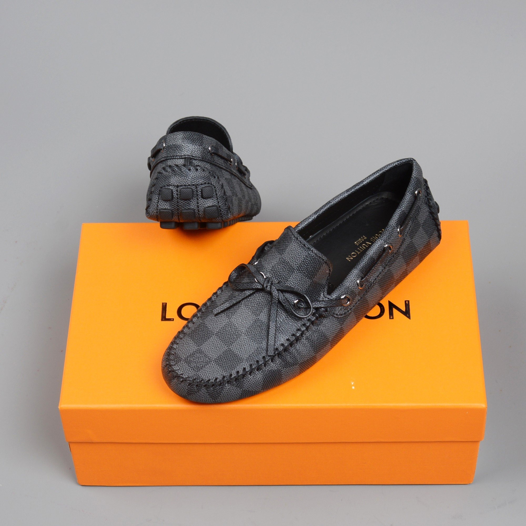 L0vis Vvtt0n Driver Moccasin Black Virgil Abloh For Men LV