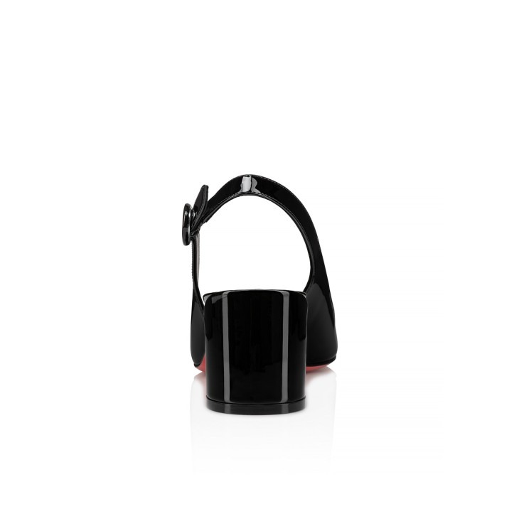 Chr1st1an Louboutin So Jane Sling Pumps Black For Women 55mm 3230029B439  39 EU – 8 US – 24.5 Cm – 9.64 In
